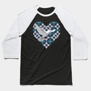 Flying White Dove Baseball T-Shirt